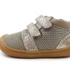 Baby Woden First Shoes | Woden Wonder Prewalker/Toddler Shoe Tristan Silver Mink