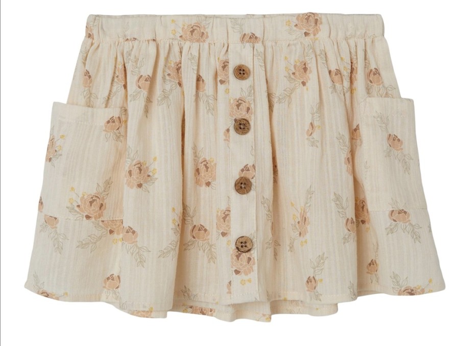 Baby Lil Atelier Skirts | Lil Atelier Turtledove Skirt Flowers