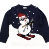 Tweens Name It Blouses And Knitwear | Name It Dark Sapphire Christmas Knit Sweater