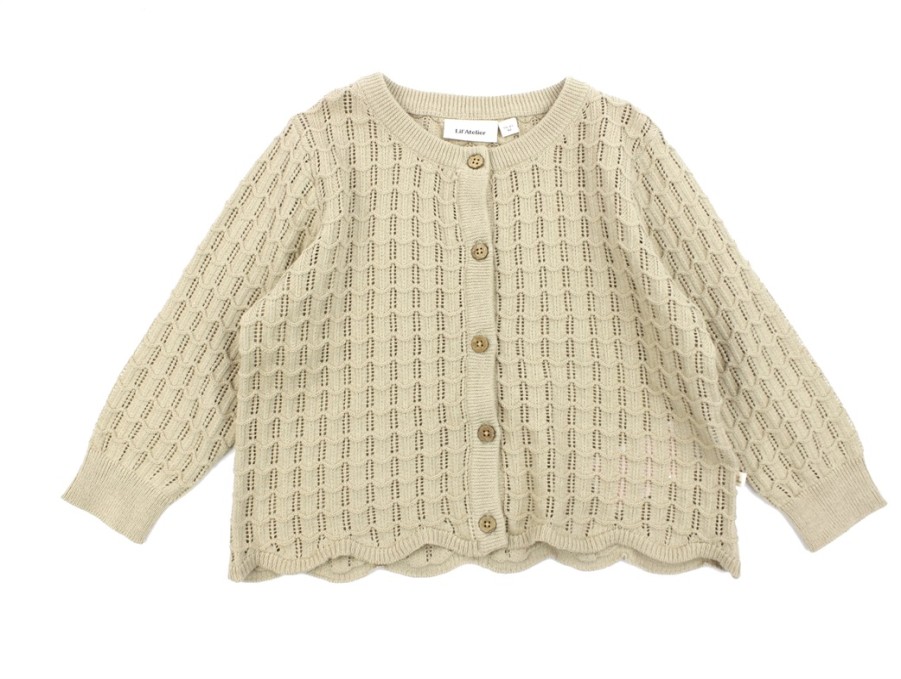 Baby Lil Atelier Cardigans | Lil Atelier White Pepper Cardigan