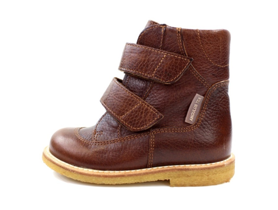 Baby Angulus Winter Boots | Angulus Cognac Winter Boot With Tex (Narrow)