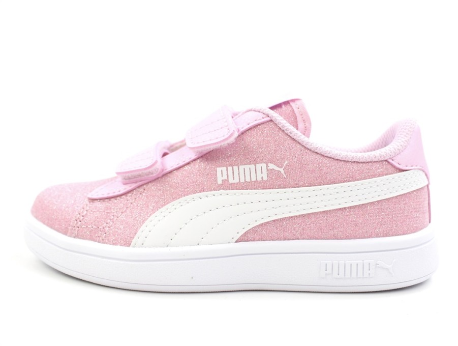 Tweens Puma Shoes And Sneakers | Puma Pearl Pink/Puma White Sneaker Smash