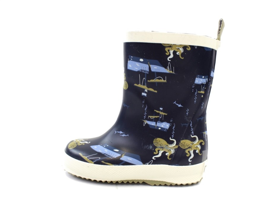 Baby Celavi Rubber Boots | Celavi Rubber Boot Navy Print