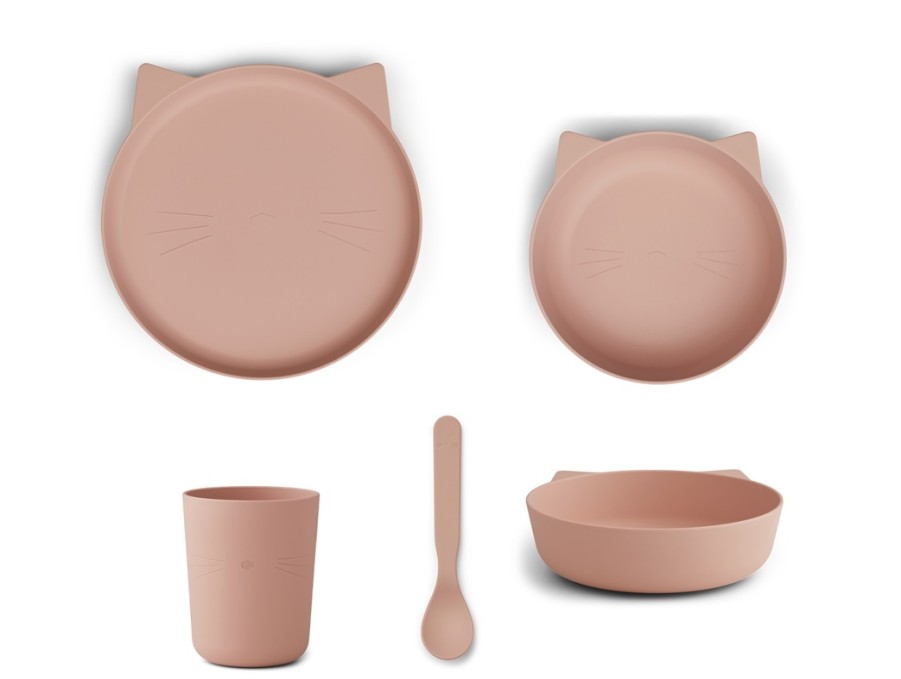 Accessories And Home Liewood | Liewood Cat Rose Blush Meal Set Paul (4-Pack)