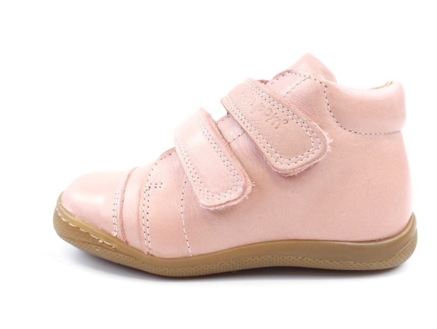 Baby Pom Pom First Shoes | Pom Pom Toddler Shoe Dark Rose With Velcro