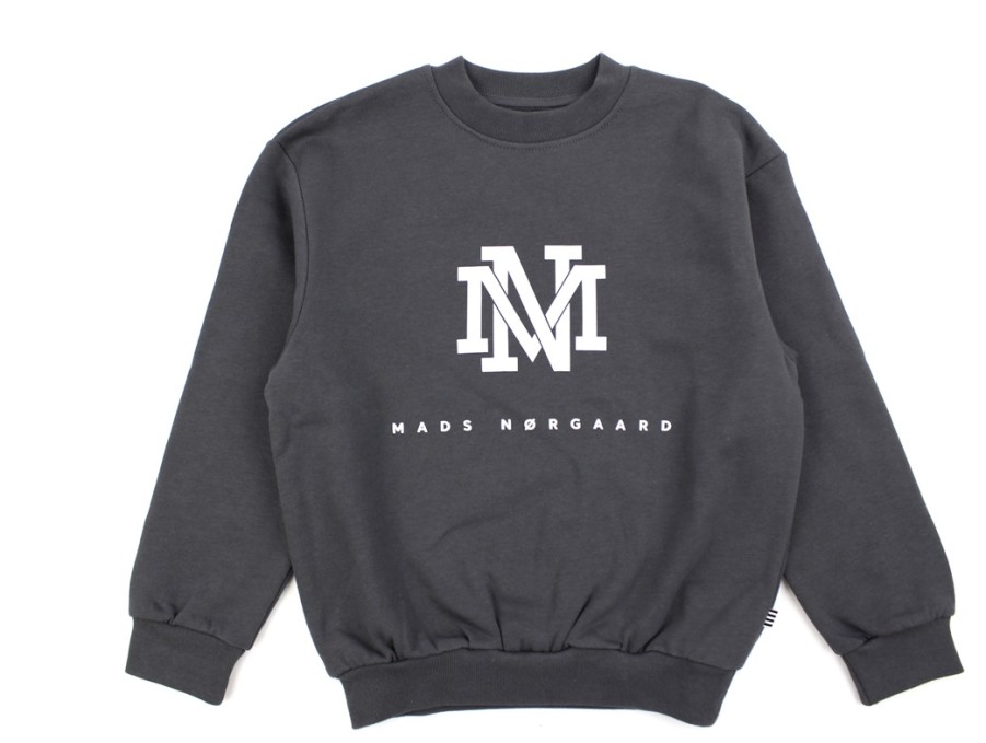 Kids Mads Nørgaard Blouses And Knitwear | Mads Norgaard Asphalt Sweatshirt Sonar