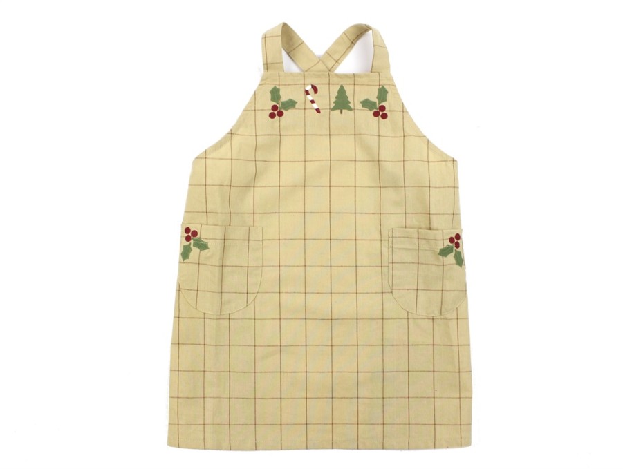 Accessories And Home Lil Atelier | Lil Atelier Warm Sand Christmas Children'S Apron