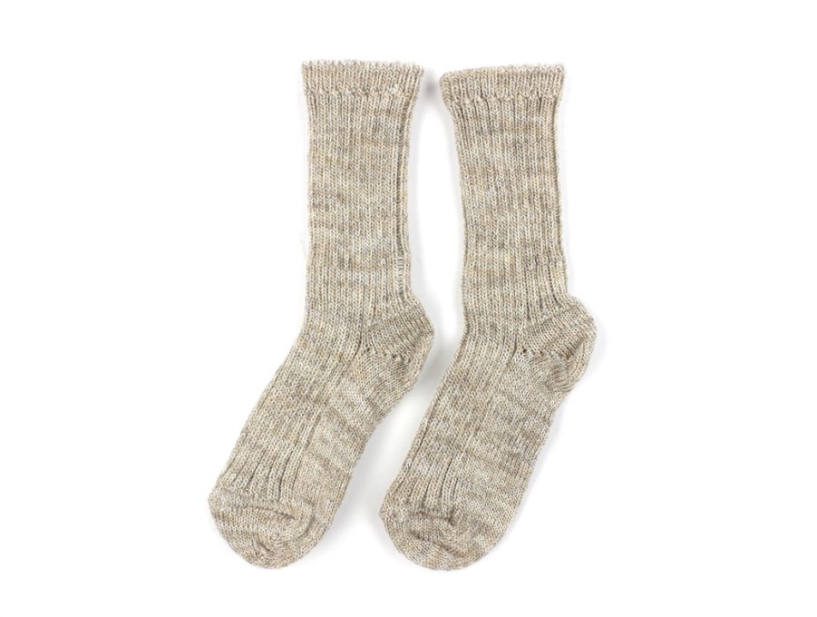 Baby MP Socks | Mp Light Brown Melange Socks Quin Wool (2-Pack)