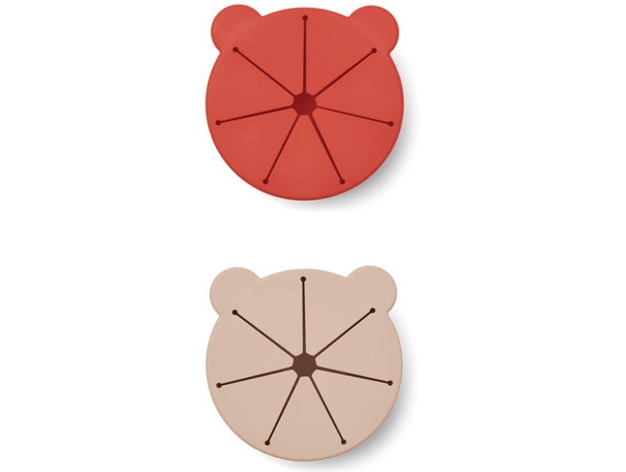 Accessories And Home Liewood | Liewood Apple Red/Rose Mix Silicone Snack Bowls Kelly (2-Pack)