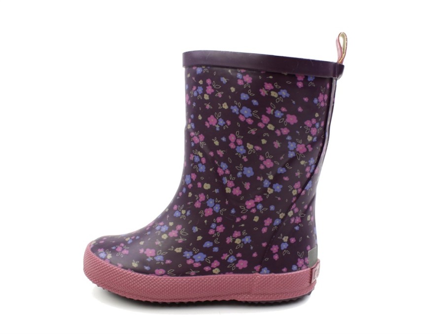 Baby Celavi Thermal Boots And Winter Rubber Boots | Celavi Plum Perfect Winter Rubber Boots With Flower Print