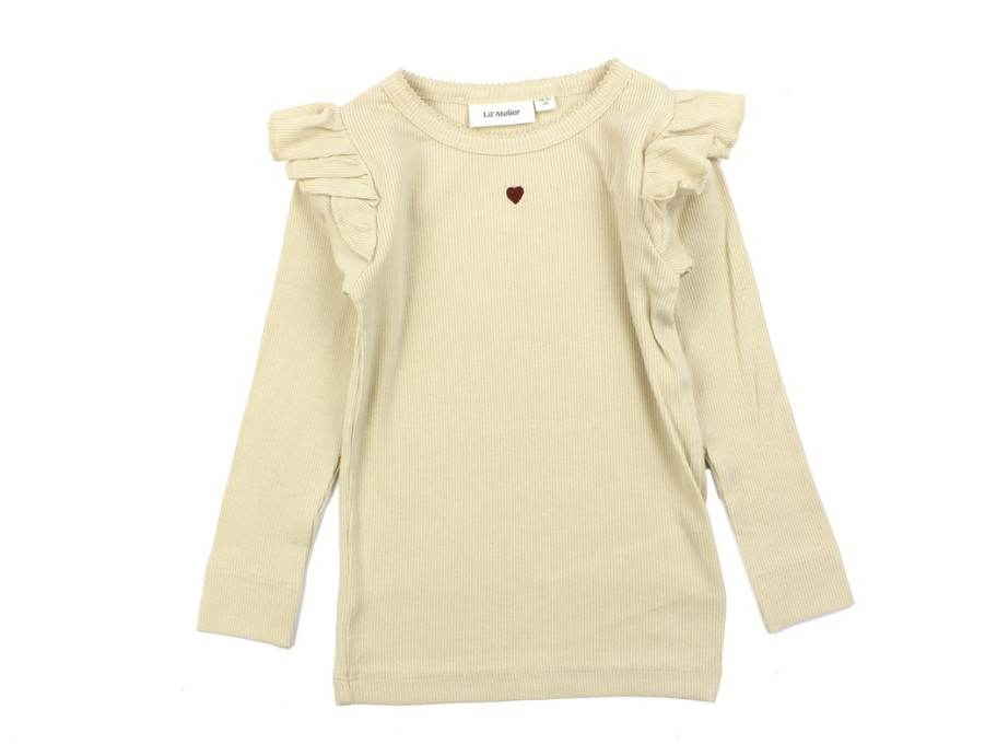 Baby Lil Atelier Blouses And Knitwear | Lil Atelier Wood Ash Embroidery Top