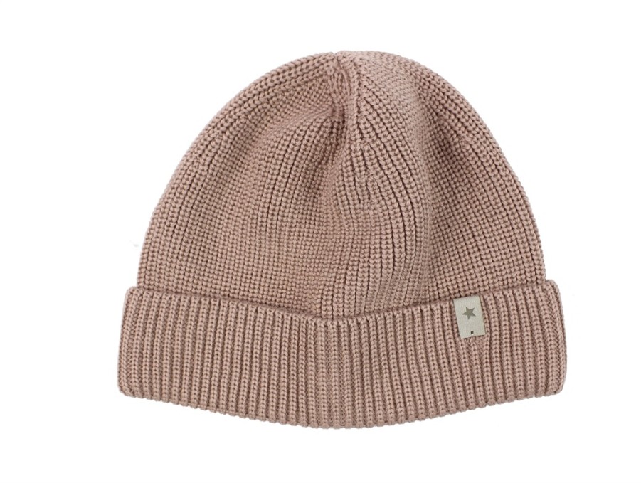 Baby HUTTEliHUT Wool | Huttelihut Dusty Rose Wool Beanie