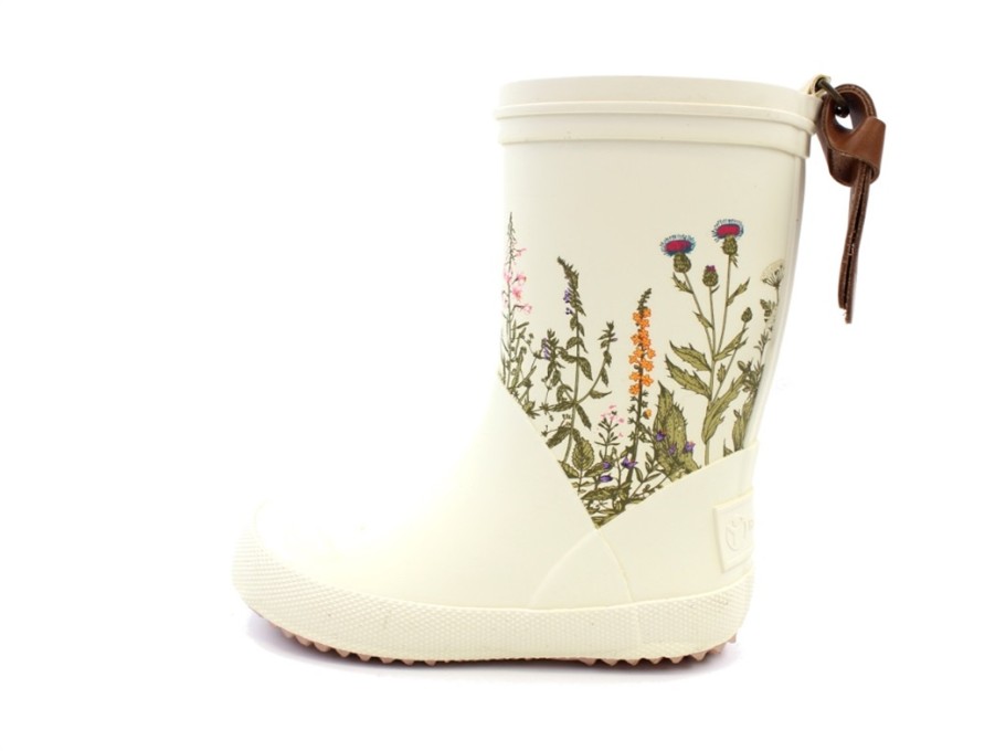 Baby Bisgaard Rubber Boots | Bisgaard Rubber Boot Beige Flowers (Red Barnet)