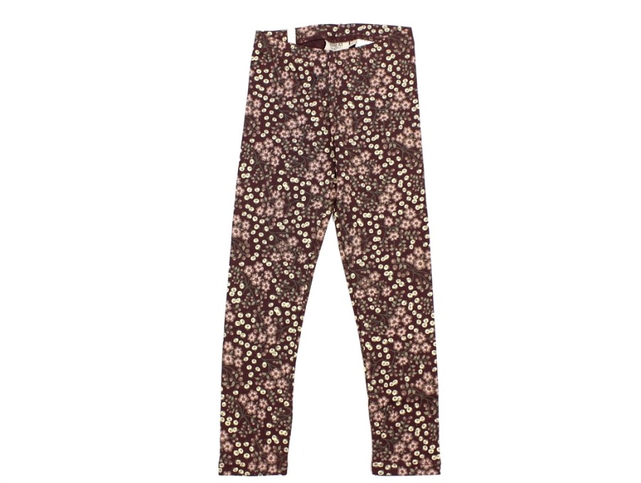 Tweens Wheat Pants And Leggings | Wheat Aubergine Berries Legging Jules