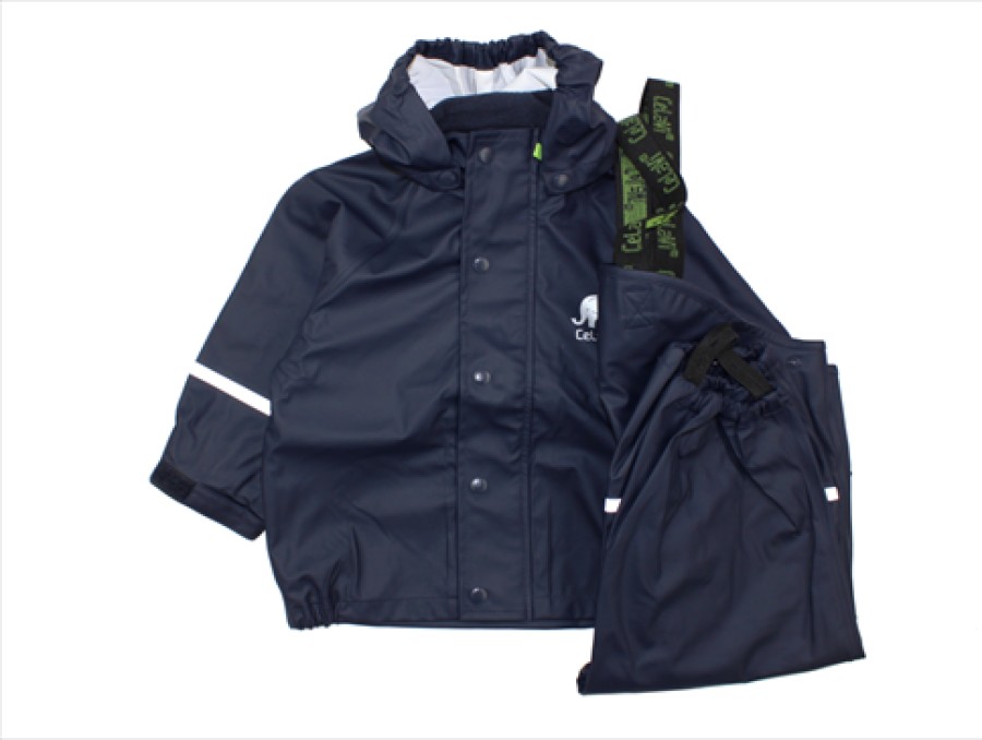 Baby Celavi Rainwear | Celavi Rainwear Pants And Jacket Dark Navy