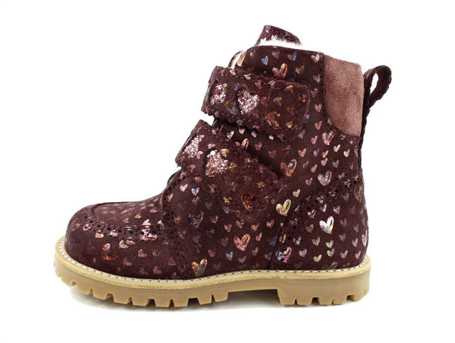 Baby Arauto RAP Winter Boots | Arauto Rap Old Rose Hearts Disco Winter Boot Millie With Tex