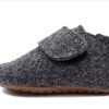 Baby Pom Pom Slippers | Pom Pom Slippers Anthracite Wool