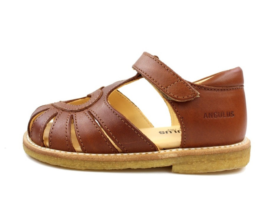 Baby Angulus Sandals | Angulus Sandal Cognac With Heart