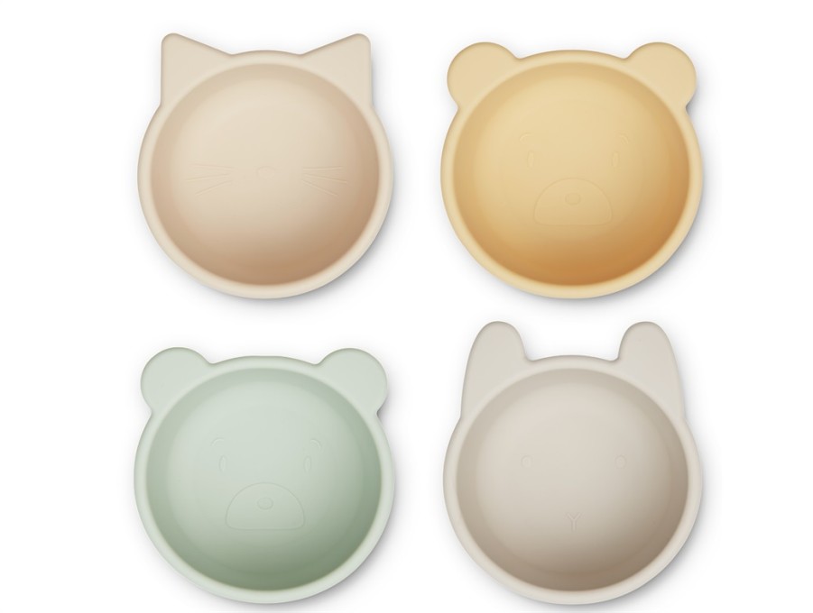 Accessories And Home Liewood | Liewood Apple Blossom Multi Mix Bowl Malene Silicone (4-Pack)