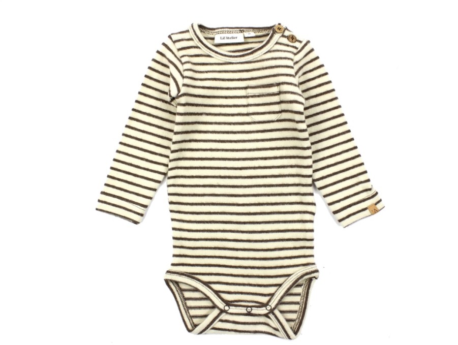 Baby Lil Atelier Bodysuits And Jumpsuits | Lil Atelier Rain Drum Striped Body