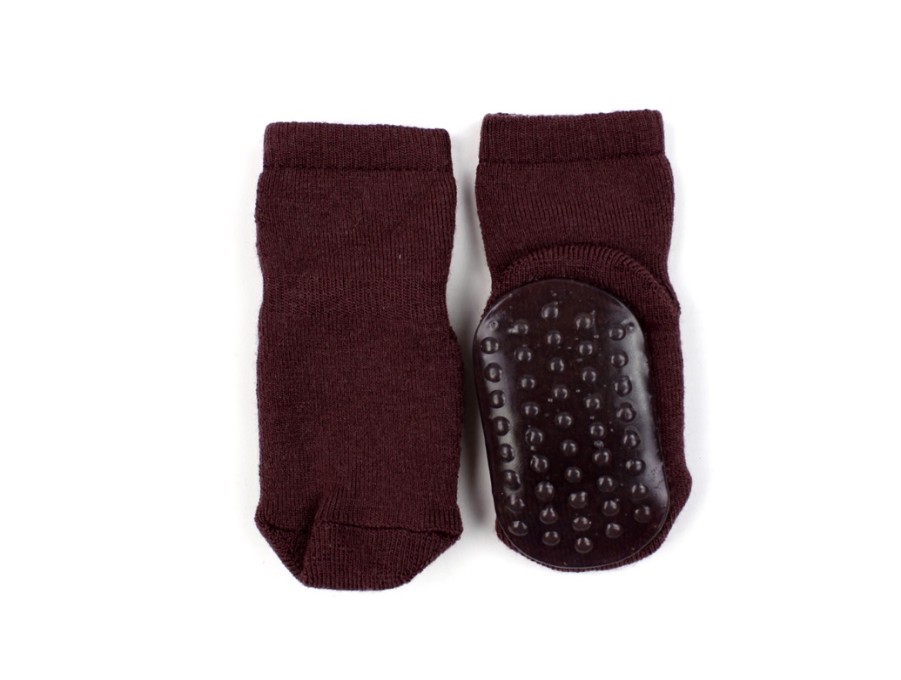 Baby MP Socks | Mp Grape Skin Socks Wool With Rubber Soles