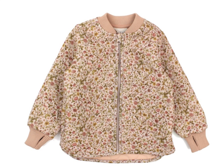 Baby Wheat Transition Jackets | Wheat Thermal Jacket Loui Watercolor Flora