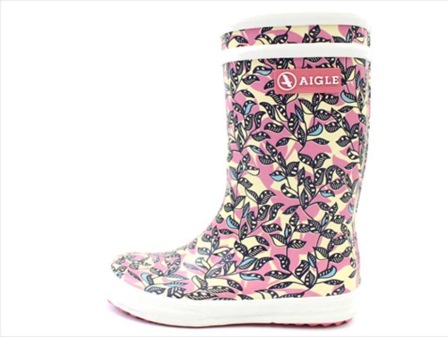 Kids Aigle Rubber Boots | Aigle Lolly Pop Rubber Boot Malaga Glitter